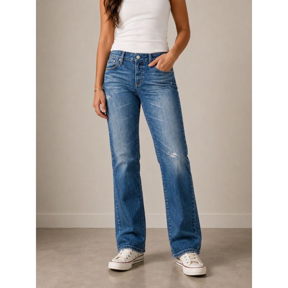 Y2K‎ AG Adriano Goldschmied Tomboy Boyfriend Jeans 29R Distressed USA